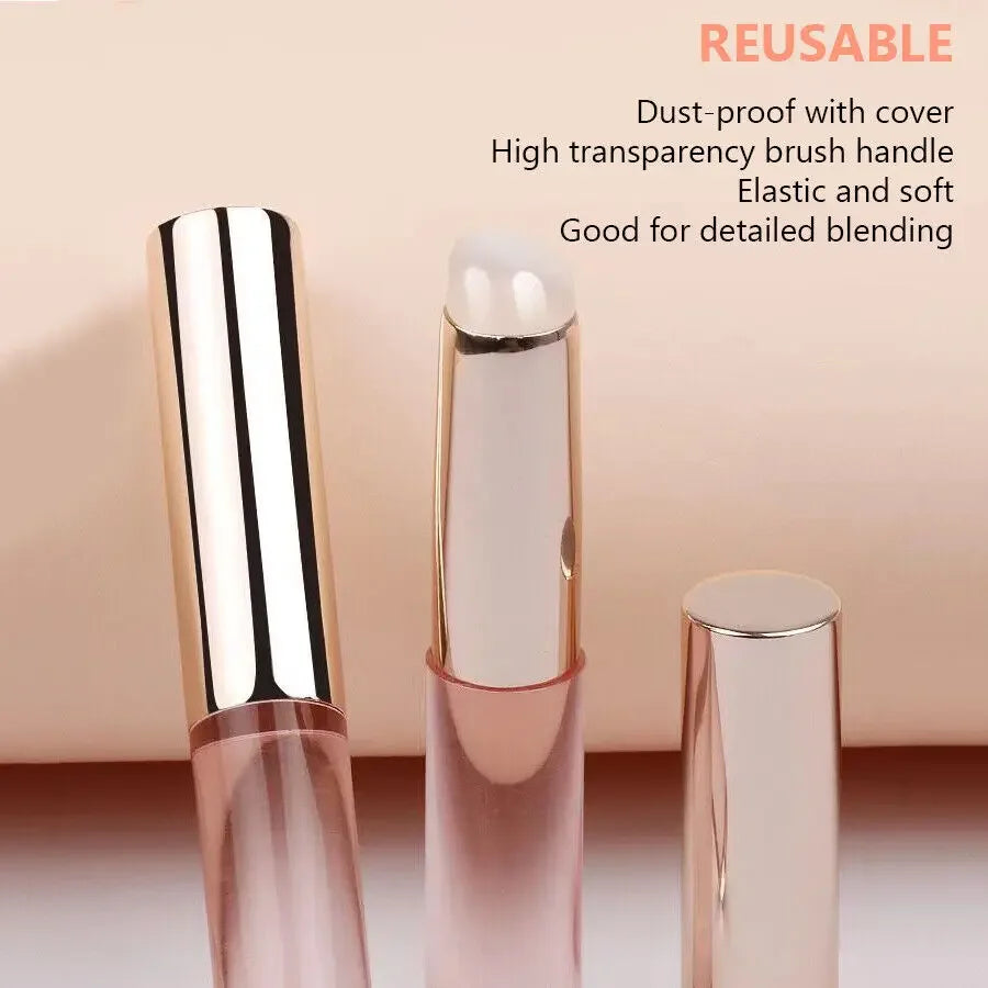 Nail Art Silicone Applicator Stick Gradient Blending Stamping Gel Polish Lip Makeup Brush Tool
