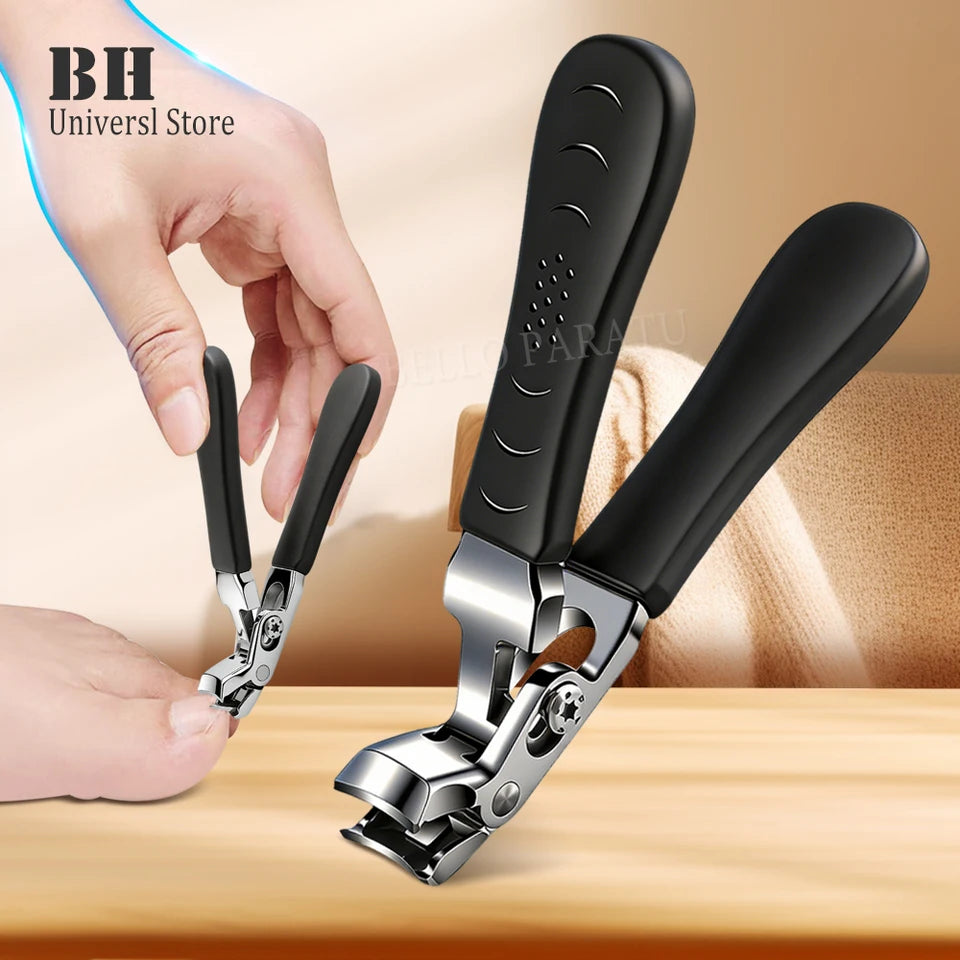 Curved nail clippers with large opening three times anti-splash storage Nail clippers for the elderly thick toenails Heavy duty