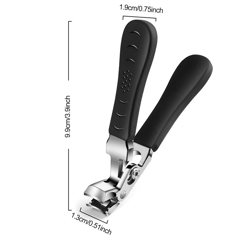 Curved nail clippers with large opening three times anti-splash storage Nail clippers for the elderly thick toenails Heavy duty