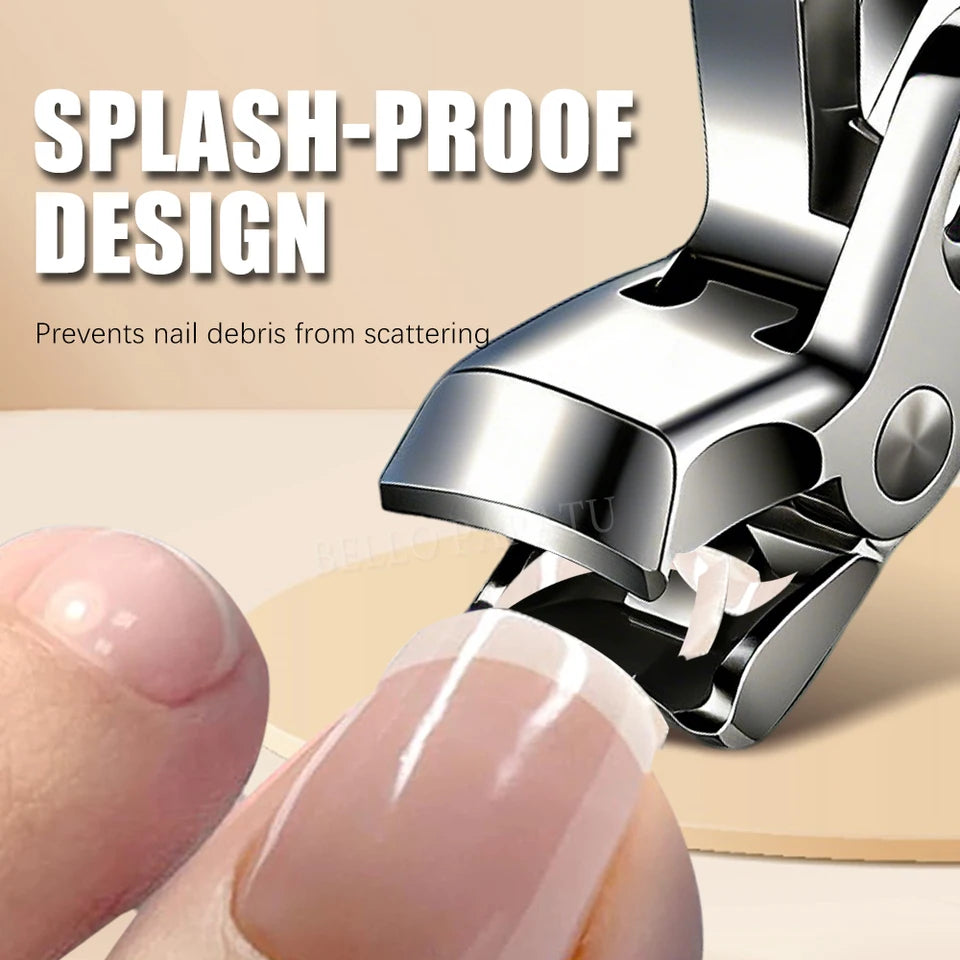 Curved nail clippers with large opening three times anti-splash storage Nail clippers for the elderly thick toenails Heavy duty